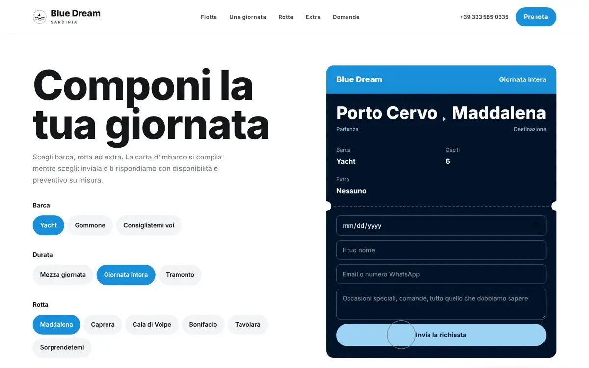 Bozza: carta d'imbarco per la richiesta